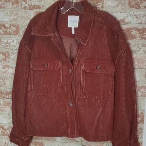 Avec Les Filles Corduroy Jacket in Rust